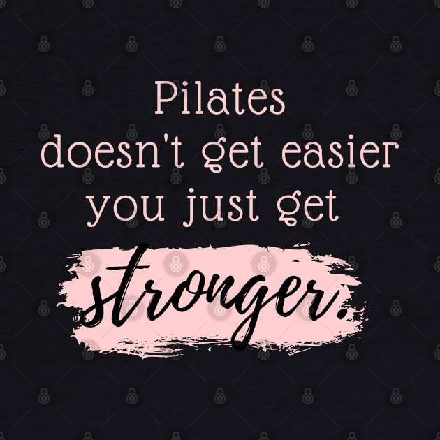 Pilates doesn't get easier you just get stronger. by create